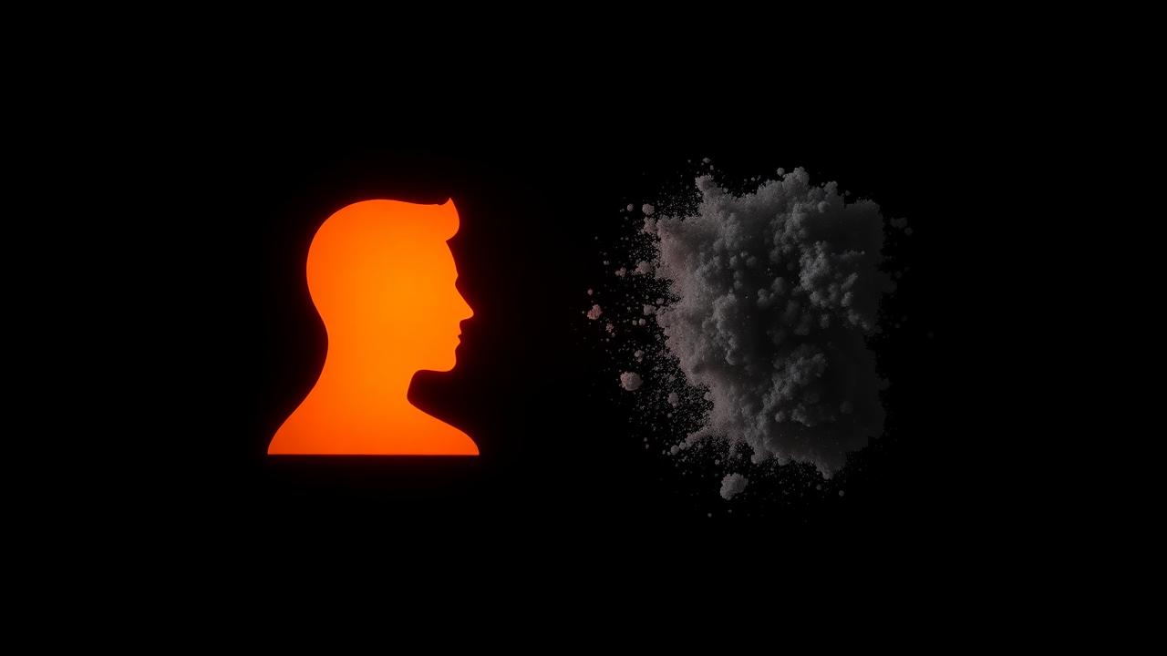 أيقونة حساب حقيقي مقابل أخرى تتفتت